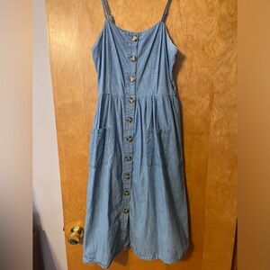 Denim Button Up Dress